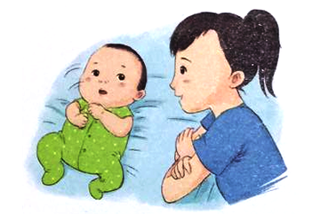 1个月宝宝听觉发展训练：呼唤游戏