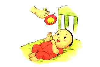 2个月宝宝视觉发展训练：追视游戏